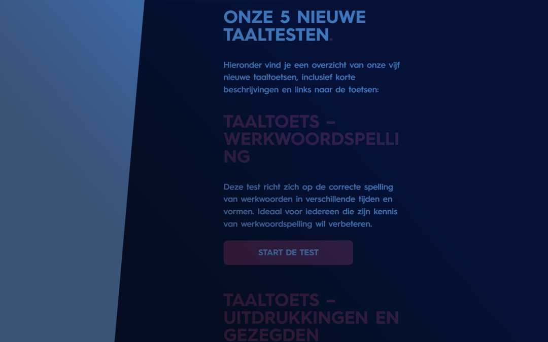 Test je kennis van de Nederlandse taal!